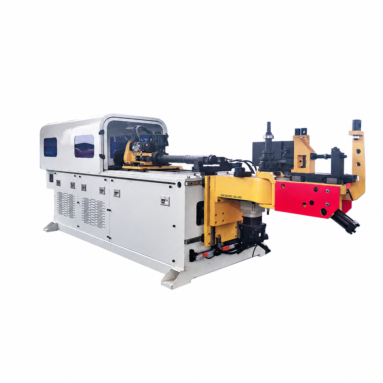 Пятиосевой трубогиб с ЧПУ DW38CNC-5A-MS с опцией пробивки