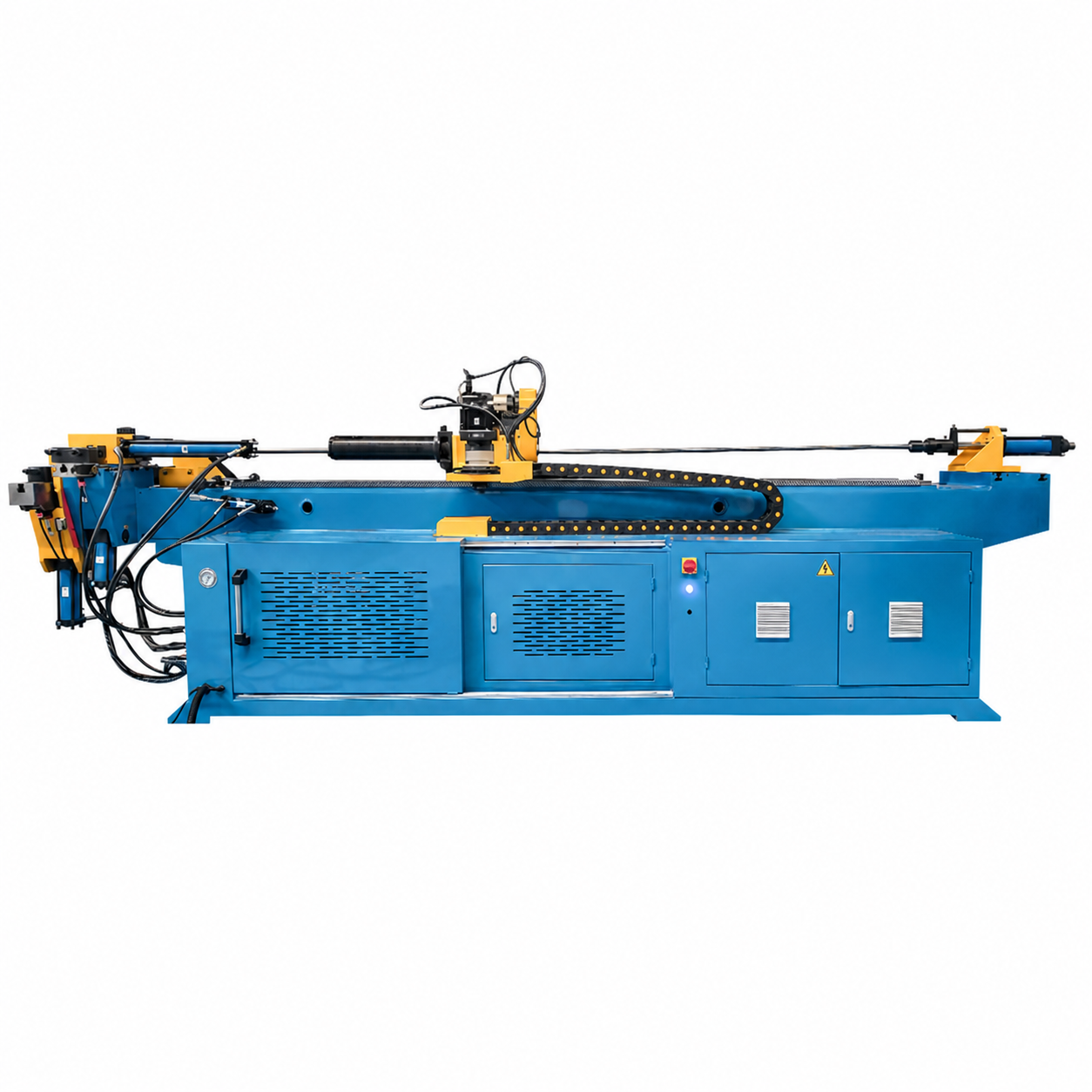 Двухосевой трубогиб с ЧПУ DW75CNC-2A-1S с опцией резки